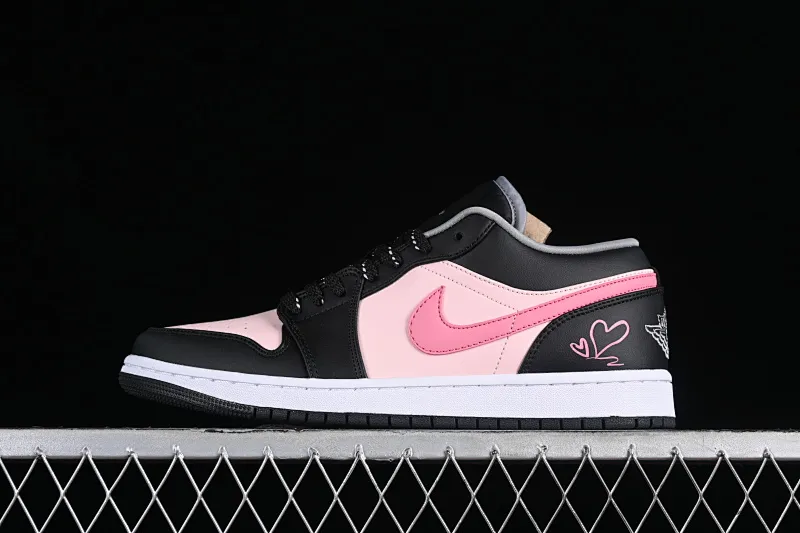 All categories Air Jordan Jordan series basketball shoes Air Jordan 1 Low Air Jordan 1 Low AJ1 Joe 1 Valentine's Day customized low-bang cultural casual sneakers 553558-040